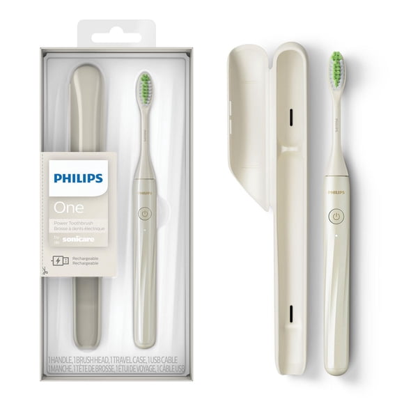 Philips One by Sonicare Brosse à Dents Rechargeable, Blanche, HY1200