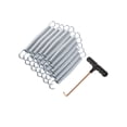 thumbnail image 2 of pitrice 20Pcs Trampoline Springs Heavy Duty Weather Resistant Accessories Trampoline Silver 14.7cm, 2 of 6