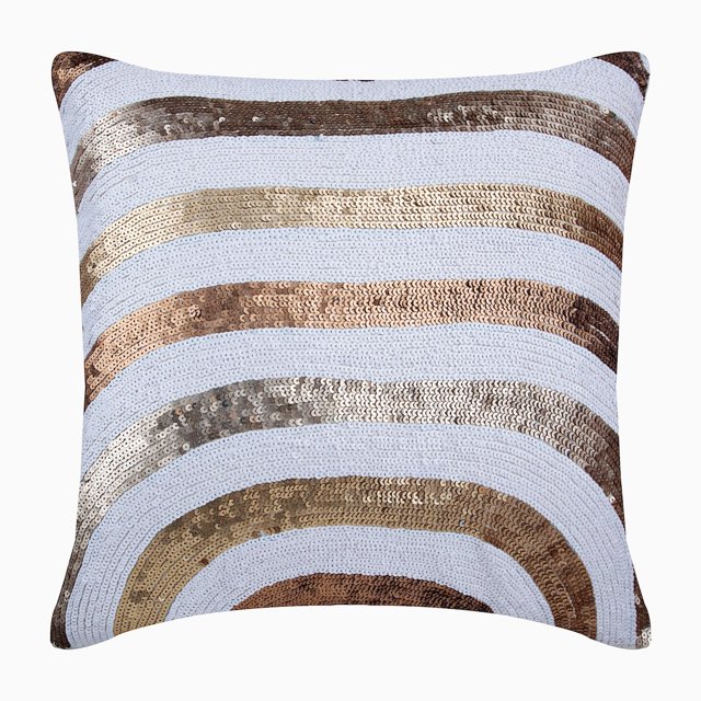 Pillow Cover, Decorative Pillow Covers, Decorative Pillow Covers 20x20 inch (50x50 cm) White, Silk Throw Pillow Covers, Handmade Pillow Covers, Modern, Abstract Pattern - Alchemy