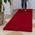 thumbnail image 3 of Ottomanson Non-Slip Rubberback Soft Shag Runner Rug for Hallway and Bathroom, Area Rug for Living Room, Bedroom, Dining Room, 3 of 6