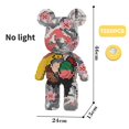 thumbnail image 1 of Giant Fluid Violence Bear Cartoon Love Violent Bear Bearbrick Colour Model Building Block Micro Diamond Bricks Kids Toy Gift Set, 1 of 4