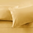 thumbnail image 3 of 1200 Thread Count 100% Egyptian Cotton 4-Piece Bed Sheet Set (1 Flat, 1 Fitted Sheet, 2 Pillow Covers) 21 Inches Deep Pocket Solid Pattern, 3 of 4