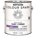 thumbnail image 1 of Rust-Oleum Colour Spark™ Peinture + Apprêt, Extérieur Satiné, Blanc 3,78L, 1 of 2