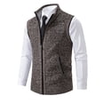 thumbnail image 3 of DecSea Veste Homme à Fermeture Éclair Complète avec Poches Zippées Manteau Automne Hiver Coupe-Vent Chaud, 3 of 4