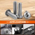 thumbnail image 5 of MewuDecor M8-1.25 x 18mm Button Head Socket Cap Screws Stainless Steel 18-8 Bright Finish Fully Threaded Allen Socket Drive 50 PCS, 5 of 5