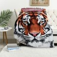 thumbnail image 4 of 60x80 Inch Cooling Comforter Cold Tech Cooling Blanket Heavy Tiger Flannel Blanket Extra Soft Fluffy Throw Blankets Boho Decorative Throw Rustic Blanket for Sofa Couch Bed Living Room, 4 of 8