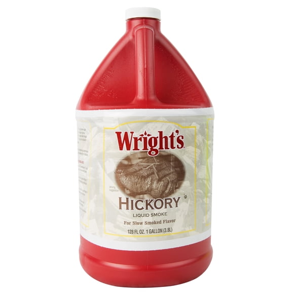 Wright’s Hickory Liquid Smoke Concentrate, 1 Gallon – Rich Wood-Smoked Flavoring for BBQ, Meats & Sauces
