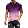 thumbnail image 2 of cllios T-Shirts Graphiques pour Hommes Grande Taille Décontractés Teinture sur Nœuds Dégradé Imprimé Manches Courtes Chemises Coupe Régulière Col Rond Décontracté Chandails d'Entraînement Gym T-Shirt Muscle Hauts, 2 of 5