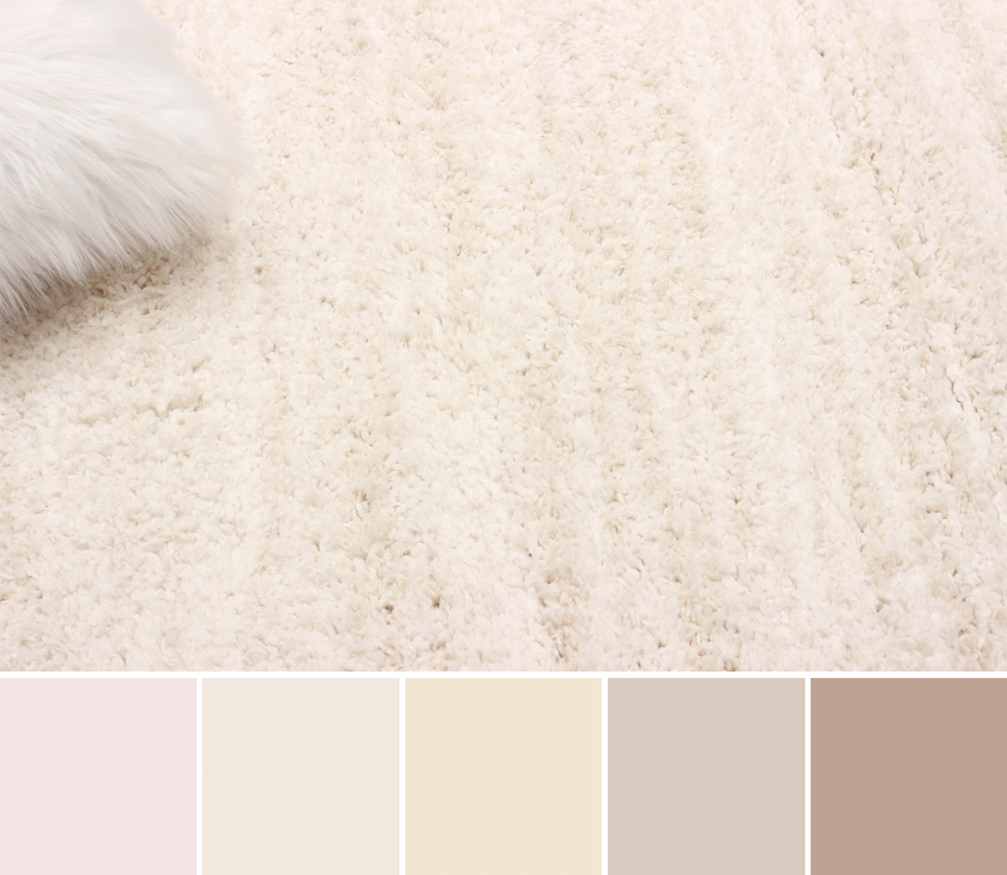 ECARPET Yeti Tapis Contemporain / Moderne, Doux & Shaggy pour Salon, Chambre, Salle A Manger, Entrée, Couloir et Plus Encore.