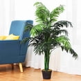 thumbnail image 4 of Costway 3.5' Artificial Areca Palm Decorative Silk Tree w/ Basket In/Outdoor Home, 4 of 10