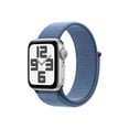 thumbnail image 1 of Apple Watch SE2 44mm GPS Silver Aluminum Case with Denim Loop, 1 of 3