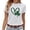 White, variant on LUOGENLI Female T-shirts for Womens Women's St. Patrick's Day Crew Neck Short Sleeve T Shirt Tee T-shirts Womens Big and Tall St. Patrick's Day White L