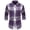 Purple, variant on DDAPJ pyju Mens Slim Fit Plaid Shirts Clearance Sales,Wrinkle-Free Long Sleeve Dress Shirt Slim Fit Casual Button Down Flannel Shirts Western Cowboy Checkered Work Shirt
