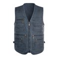 thumbnail image 2 of Neinkie Men's Fishing Vest Summer Outdoor Lightweight Work Photo Vest 16 Pockets, 2 of 7