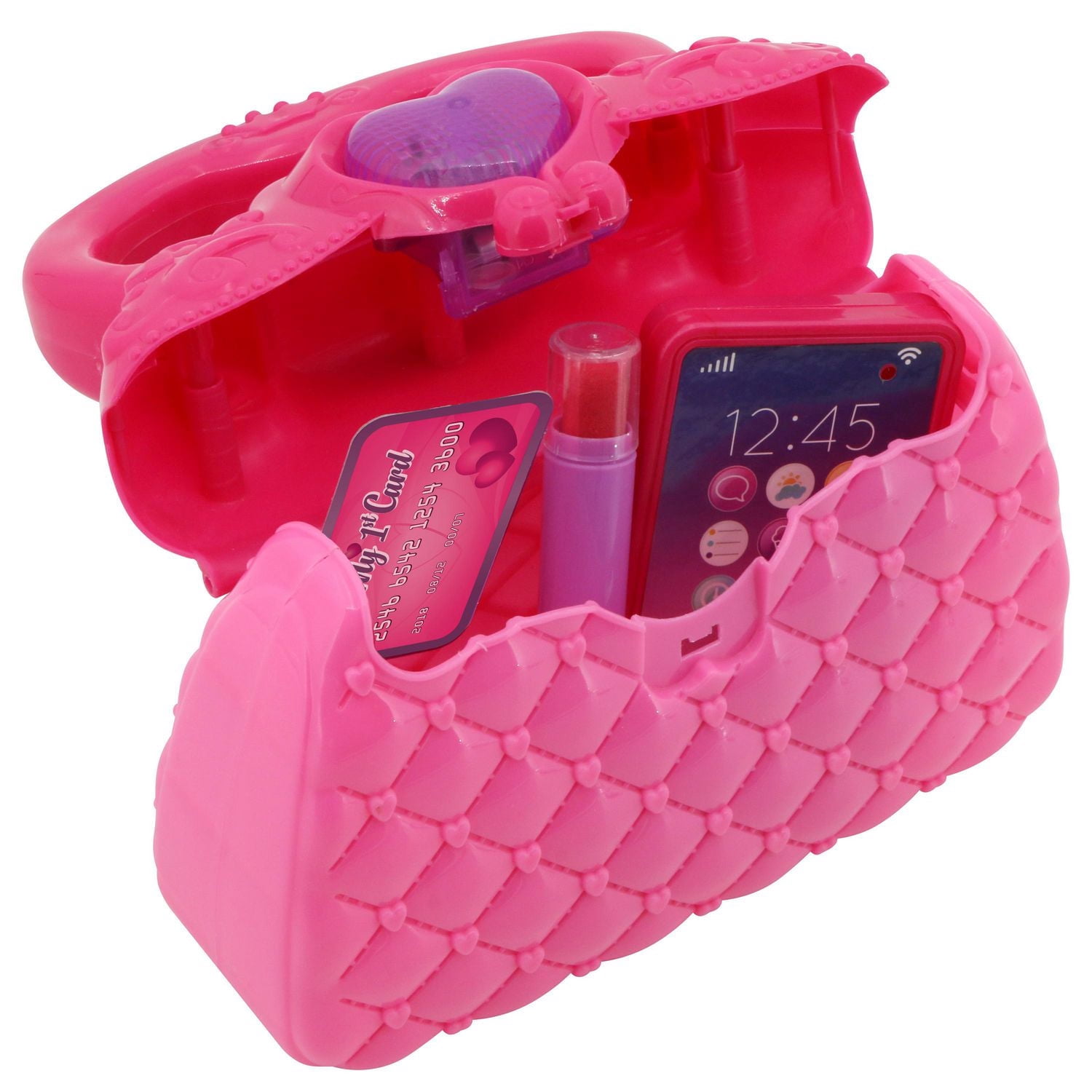 Kid Connection My First Purse with Light 6 Piece Pretend Playset for Ages 3+