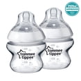 thumbnail image 1 of Tommee Tippee Closer to Nature Baby Bottle, 2x5oz Bottles, 1 of 8