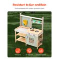 thumbnail image 2 of VEVOR Wooden Mud Kitchen Outdoor Toy Play Kitchen Set for Kids Pretend Playset, 2 of 9