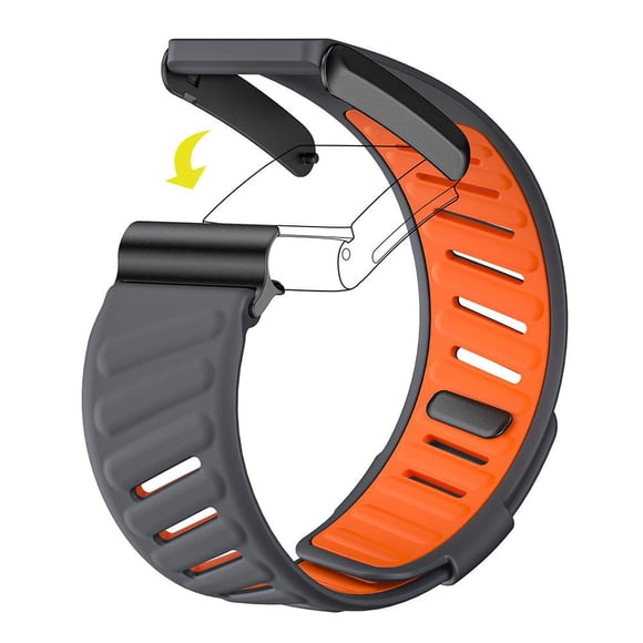 Adjustable Hook and Loop Wrist Strap for Whoop 4.0 Fitness Tracker Silicone and Zinc Alloy Band in Multiple Colors