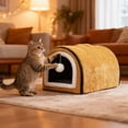 thumbnail image 5 of Oliegs Boxbollen Heated Cat Bed Cat Bed Detachable Semi Enclosed Cat Bed With Arched Roof And Temperature Control Suitable For Small And Medium Sized Cat Breeds Suitable For Winter Home Travel Walking, 5 of 5