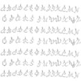 thumbnail image 3 of 104Pcs Metal Alphabet Charms Letters Pendant for DIY Bracelets Jewelry Making, 3 of 6