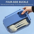 thumbnail image 1 of Dvkptbk Lunch Box Plastic Lunch Box Fresh-Keeping Box Microwave Oven Heating Sealed Thermal Insulation Bento Box Lunch Box with Tableware Back to School Gifts, 1 of 4