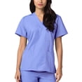 thumbnail image 2 of Adar Universal Unisex V-Neck Tunic 3 Pocket Scrub Top (Available in 39 Colors), 2 of 6