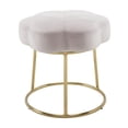 thumbnail image 1 of Sabine Accent Vanity Stool, Pink, 1 of 8