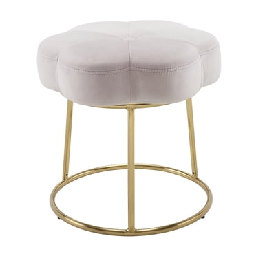 Tabouret d'appoint de coiffeuse Sabine, rose