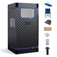 thumbnail image 1 of Costway Portable Steam Sauna for Home Full Body Sauna Box with 3L Steam Generator Black, 1 of 10