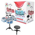 thumbnail image 1 of Herwey Ensemble de Pile Jazz de Simulation Instrument de Musique Jouet pour Nourrisson Enfant Éducation Précoce Apprentissage Débutant, Ensemble de Pile de Simulation, Jouet Musical pour Enfant, 1 of 8