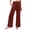 Red#linen drawstring pants womens, variant on Brnmxoke Straight Leg Linen Pants Women Dressy Casual Elastic Waist Beach Palazzo Pant Summer Boho Wide Leg Lounge Travel Vacation Trousers with Pockets Gray,L