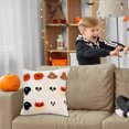 thumbnail image 4 of Jubipavy Embroidered Ghost Home Decor Halloween Pumpkin Web Cushion Back Cushion Pillowcase, 4 of 6