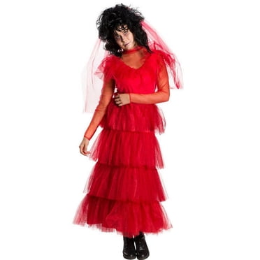 Beetlejuice Lydia Red Wedding Dress Costume