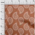 thumbnail image 2 of oneOone Silk Tabby Medium Orange Fabric Block Sewing Craft Projects Fabric Prints By Yard 42 Inch Wide, 2 of 5