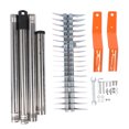 thumbnail image 2 of 14.7inch Thatch Rake, Carbon Steel Stainless Steel Robust Lawn Dethatcher Rake, 5in Teeth, Ergonomic Handle, Adjustable Length, Effective Thatch Removal, 2 of 7