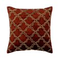 thumbnail image 1 of The HomeCentric Throw Pillow Cover, Orange Pack of 2, 22x22 inch (55x55 cm) Throw Pillow Covers, Velvet Beaded Throw Pillows For Couch, Geometric Pattern Art Deco Style Easter - Rustic Joy, 1 of 4