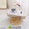 thumbnail image 3 of MIASHUI Wide Brim Solar Fan Hat for Kids Summer Outdoor UPF 50+ Sun Hat,Beige, 3 of 3