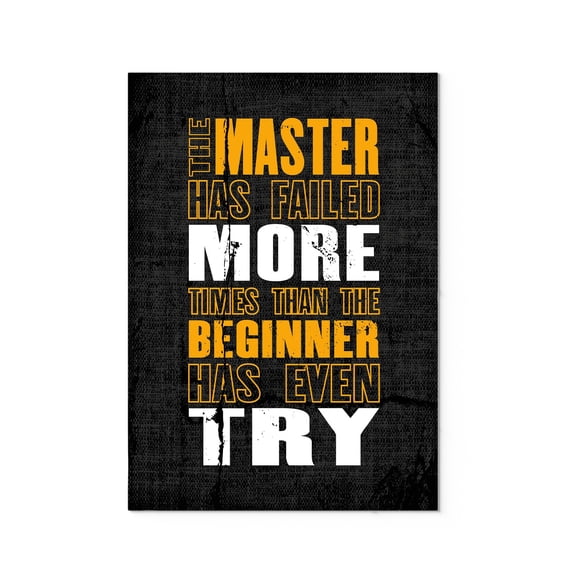 Ezposterprints Motivational Inspirational Posters for Home Office School Classroom Kidsroom - Motivational Quotes Poster Printing - Wall Art Print - Quote: Master - 24X36 inches