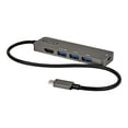 thumbnail image 1 of StarTech.com USB C Multiport Adapter, USB-C to HDMI 2.0b 4K 60Hz (HDR10), 100W Power Delivery Pass-Through, 4-Port 5Gbps USB 3.0 Hub, USB Type-C Mini Dock, with 12" (30cm) Attached Cable - Thunderbolt 3 Compatible (DKT30CHPD3) - Docking station - USB-C - HDMI, 1 of 6