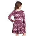thumbnail image 2 of George Girls' Long-Sleeve Skater Dress, 2 of 5