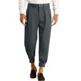 thumbnail image 1 of INSPIRE CHIC Pantalon Habillé Court Formel Uni à Double Plis pour Homme 34 Gris Foncé, 1 of 6