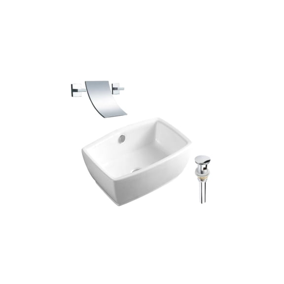 DROP Bath and Kitchen DR091220 Bathroom Vessel Sink Set