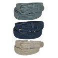 thumbnail image 1 of CTM® Ceinture Tressée Élastique Extensible (Lot de 3 Couleurs) (pour Hommes), 1 of 2