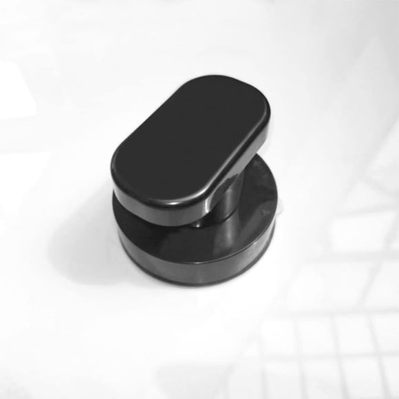 WANLIAN-Powerful Suction Cup Glass Mirror Door Handle Refrigerator Drawer Bathroom Suction Cup Wall handrail Bathtub Shower Handle Kitchen Drawer Cabinet Handle Suction Cup (Black Trumpet)