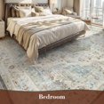 thumbnail image 3 of -Area Rug X Rugs for Living Room- Machine Washable Rug-Soft Living Room Rug-Vintage Non Slip Carpet-Rugs for Bedrooms Dining Room Living Room Office, 3 of 7