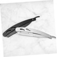 thumbnail image 3 of 2 Pieces Razor Holder Stainless Steel Shaving Cutter Manual Beard Razor for Men Vintage Style Hair Shaver, 3 of 5