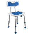 thumbnail image 2 of PCP Siège de Sécurité pour Chaise de Douche, Hauteur Réglable, Traction de Prise de Stabilité, Aide Spa de Qualité Médicale pour Aînés, Soutien à la Récupération de Mobilité, Blanc/bleu, 2 of 10