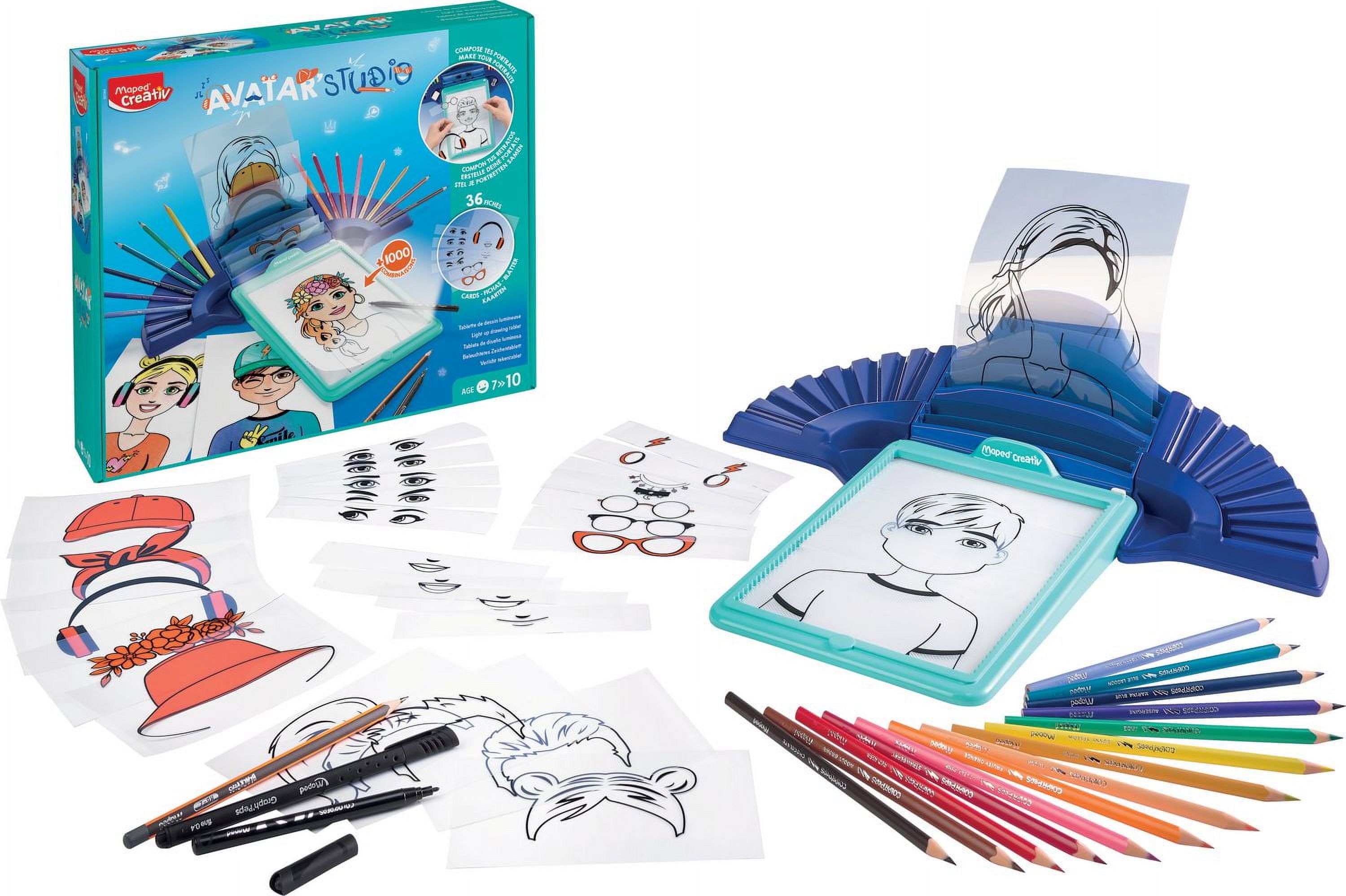 Maped Creativ - machine a dessin Avatar Studio - Tablette Lumineuse de dessin