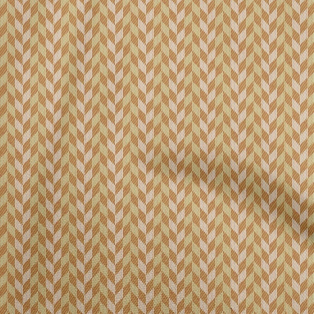oneOone Cotton Silk Orange Fabric Geometric Craft Projects Decor Fabric Printed By The Yard 42 Inch Wide