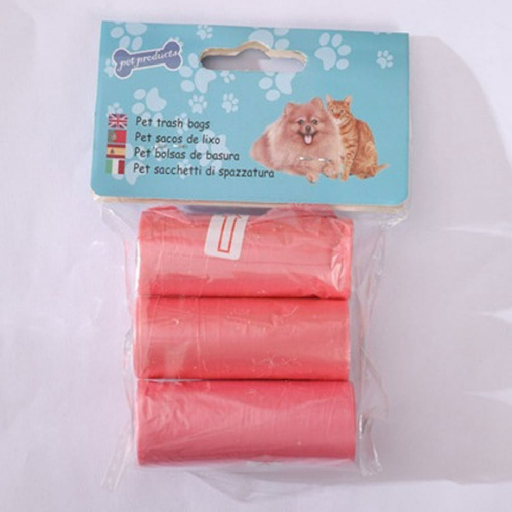 DEBGFS 45pcs Disposable Garbage Bag Color Trash Bags for Bathroom Trash Can Kitchen Bin Liners